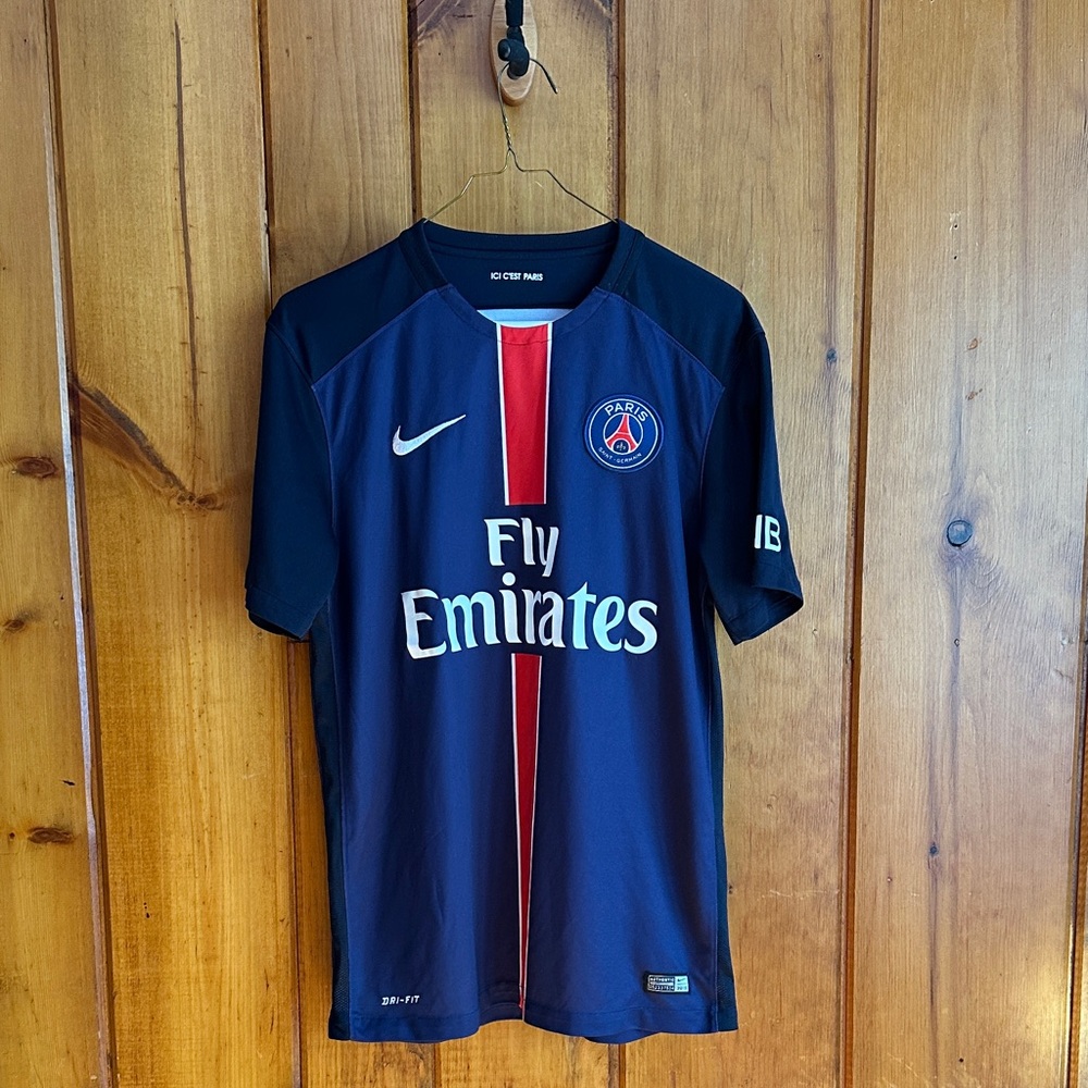 Nike Dri-Fit Paris Saint Germain F.C. Jersey Size M 2015